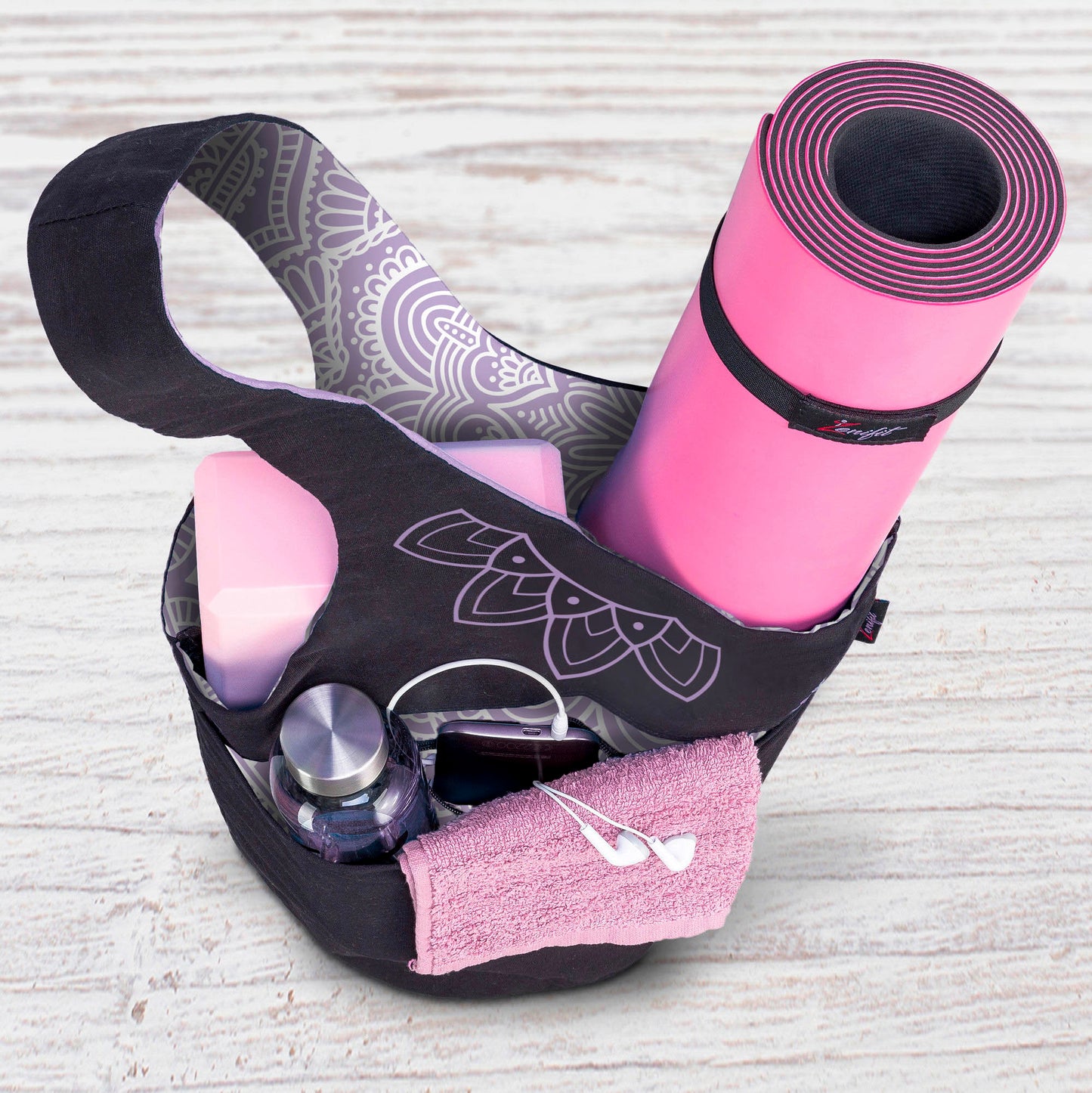 Yoga Mat Bag, Long Tote with Pockets for your Yoga Accessories